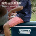 Coleman Classic Series Insulated Portable Wheeled Cooler, Leak-Resistant Outdoor Hard Cooler Keeps Ice up to 5 Days, 100-Quart