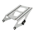 TCT-MOTORPARTS Chopped Tour Pack Pak Trunk w/Backrest & Mount Rack