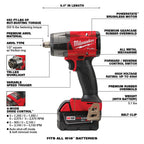 FUEL Lithium-Ion Brushless Cordless 7 Tool Combo Kit 5.0 Ah 18V M18