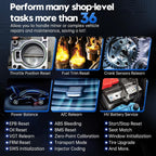Bidirectional Scan Tool: 2024 Newest Automotive Scanner Diagnostic Tool with ECU Coding, Active Tests, All System Scan, 36+ Resets, Crankshaft Relearn, Android 10, 3-Year Updates