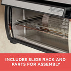BLACK DECKER SpaceMaker Under Counter Toaster Oven, Digital Controls, Black/Stainless Steel, Fits 9�测�� Pizza or 4 Slices
