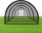 Baseball Batting Cage Net Batting Cages for Backyard Portable Baseball and Softball Batting Cages with Pitching Machine Hole and Detachable Door for Backyard Outdoor Hitting Practice
