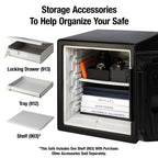 SentrySafe SFW123CS Fire-Resistant Safe and Waterproof Safe with Dial Combination Lock, 1.23 Cu. ft.