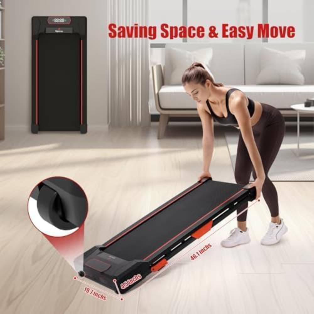 Sperax Portable Under Desk Treadmill Walking Pad with Incline