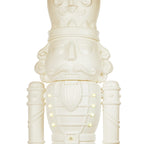 Holiday Time Animated White Nutcracker Blow Mold, 75-Inch, LED Lights & Music, Christmas Decoration
