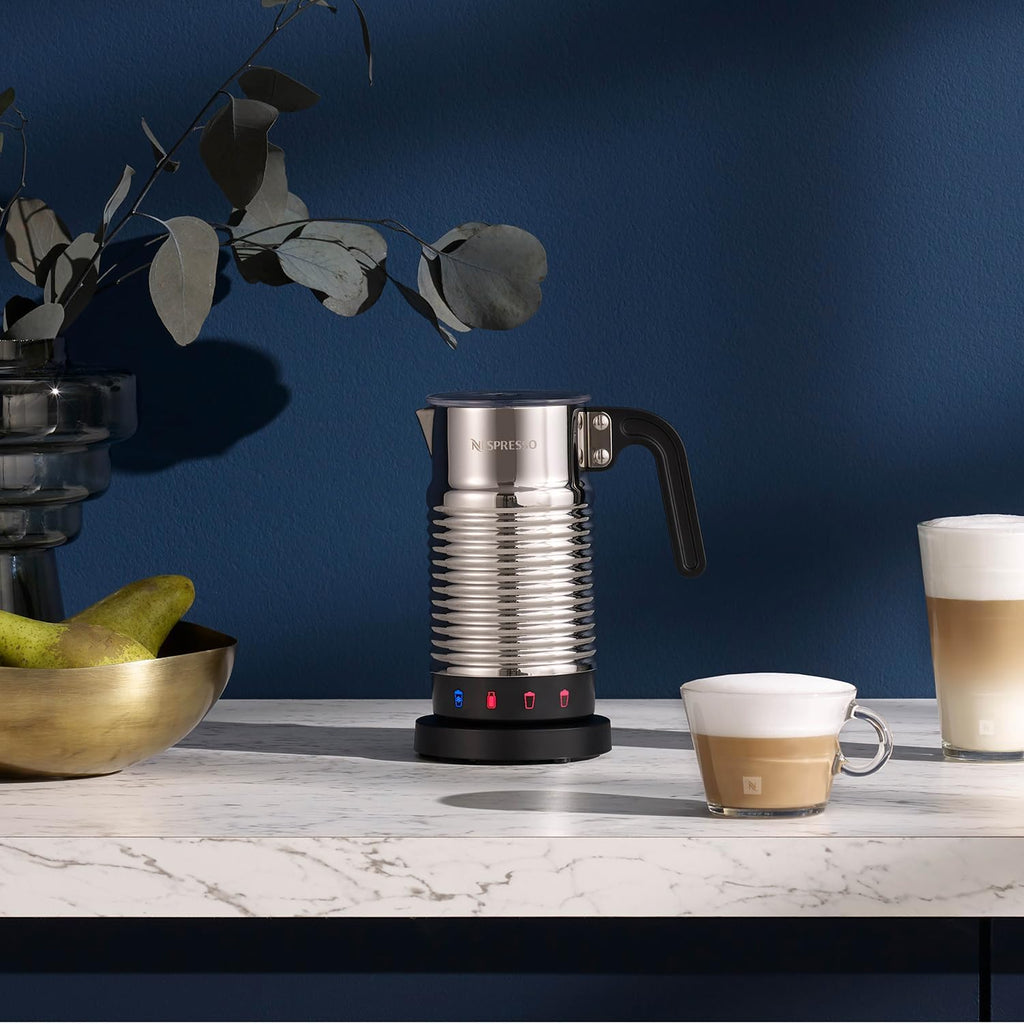 Nespresso Aeroccino 4 Thefully froths cold milk in 60 seconds