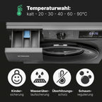 Bomann Wasmachine 7kg | maximaal 1400 tpm | 10 jaar motorgarantie | Effici?nte, stille en duurzame invertermotor | 15 programma's | Eindtijd Netnummer | LED-scherm | Wasmachine | WA 7175 wit