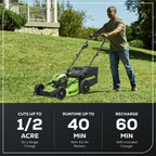 Greenworks 80V 21" Brushless Cordless Lawn Mower