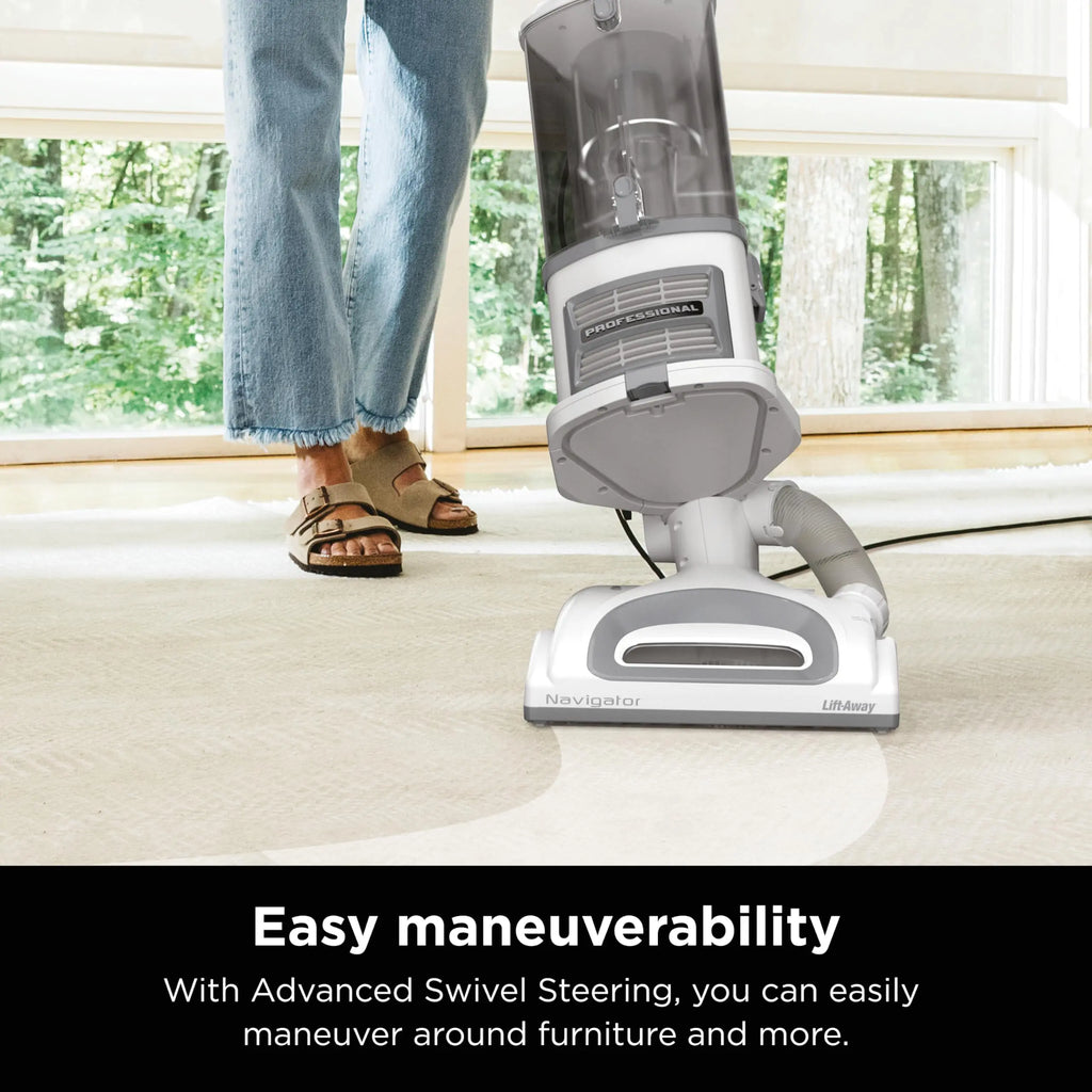 Shark NV360 Navigator Lift-Away Deluxe Upright Vacuum with Large Dust Cup Capacity, HEPA Filter, Swivel Steering, Upholstery Tool & Crevice Tool, Blue