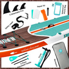 Niphean Inflatable Stand Up Paddle Board with SUP Accessories
