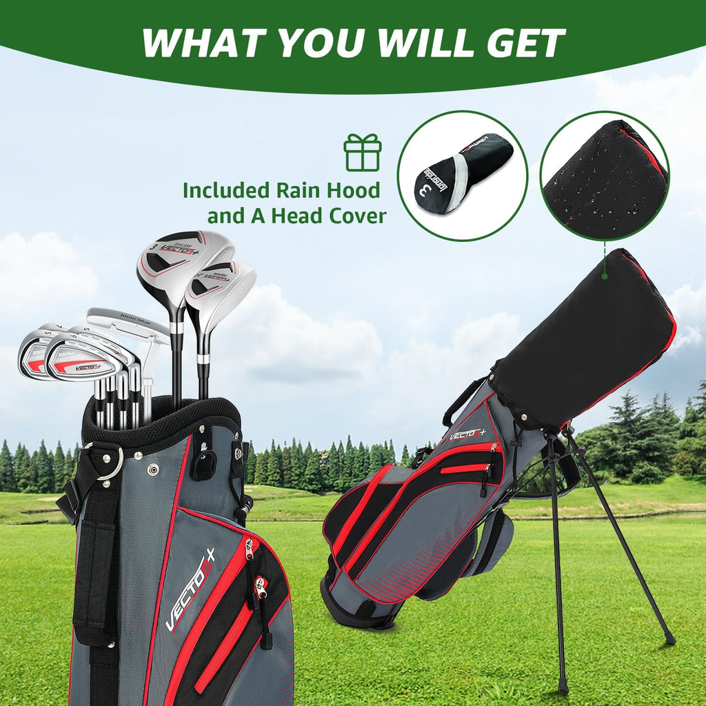 XDriveMax 8 Pieces Complete Mens Golf Club Set