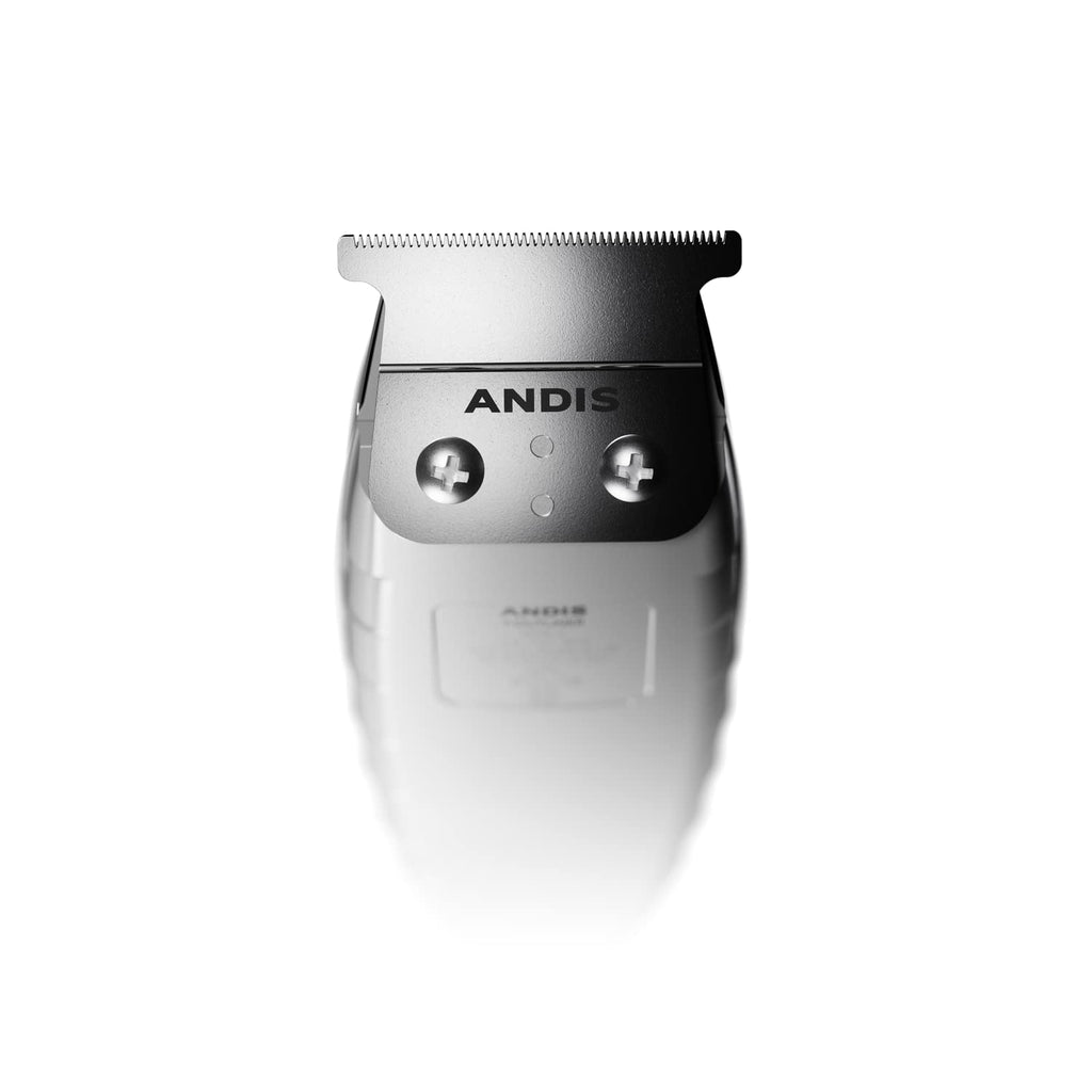 2025 Andis 04780 Professional T-Outliner Beard & Hair Trimmer for Men with Carbon Steel T-Blade  Bump Free Technology – Corded Electric Beard Trimmer  GTO  Grey