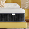 MOLPHIT Double Mattress, 10 Inch Hybrid Mattress with OEKO-TEX Certified, Medium Firm Mattresses in a Box, Spring & Memory Foam Mattresses for Back Pain Relief, 135x190x25cm