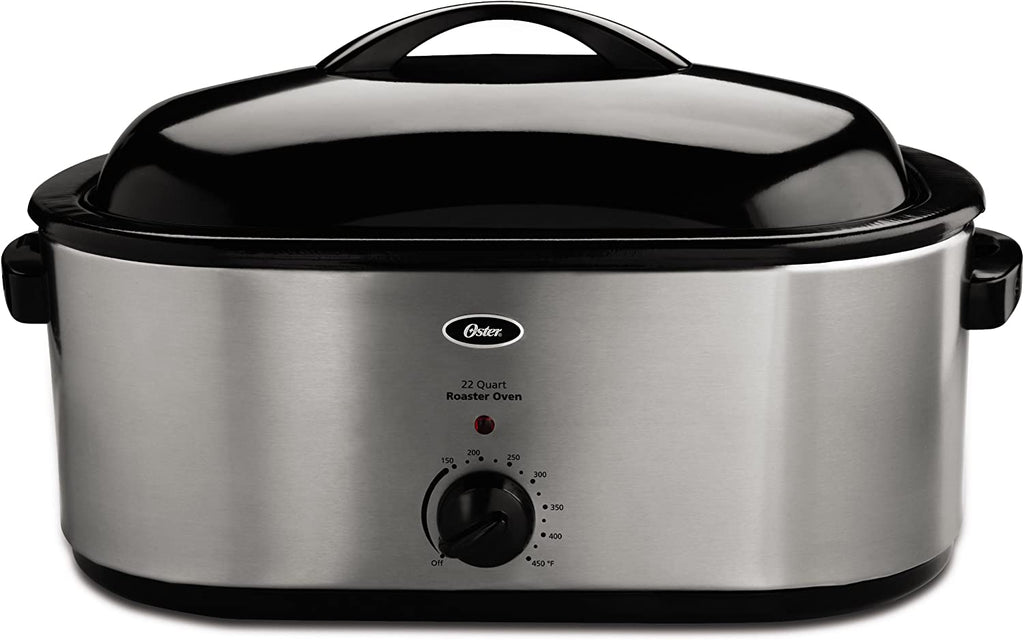 Oster 22-Quart Stainless Steel Roaster Oven with Temperature Control and Removable Rack
