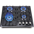 FORIMO Gas Cooktop 22Inch, Built in Gas Cooktop 4 Burners Stainless Steel Stove