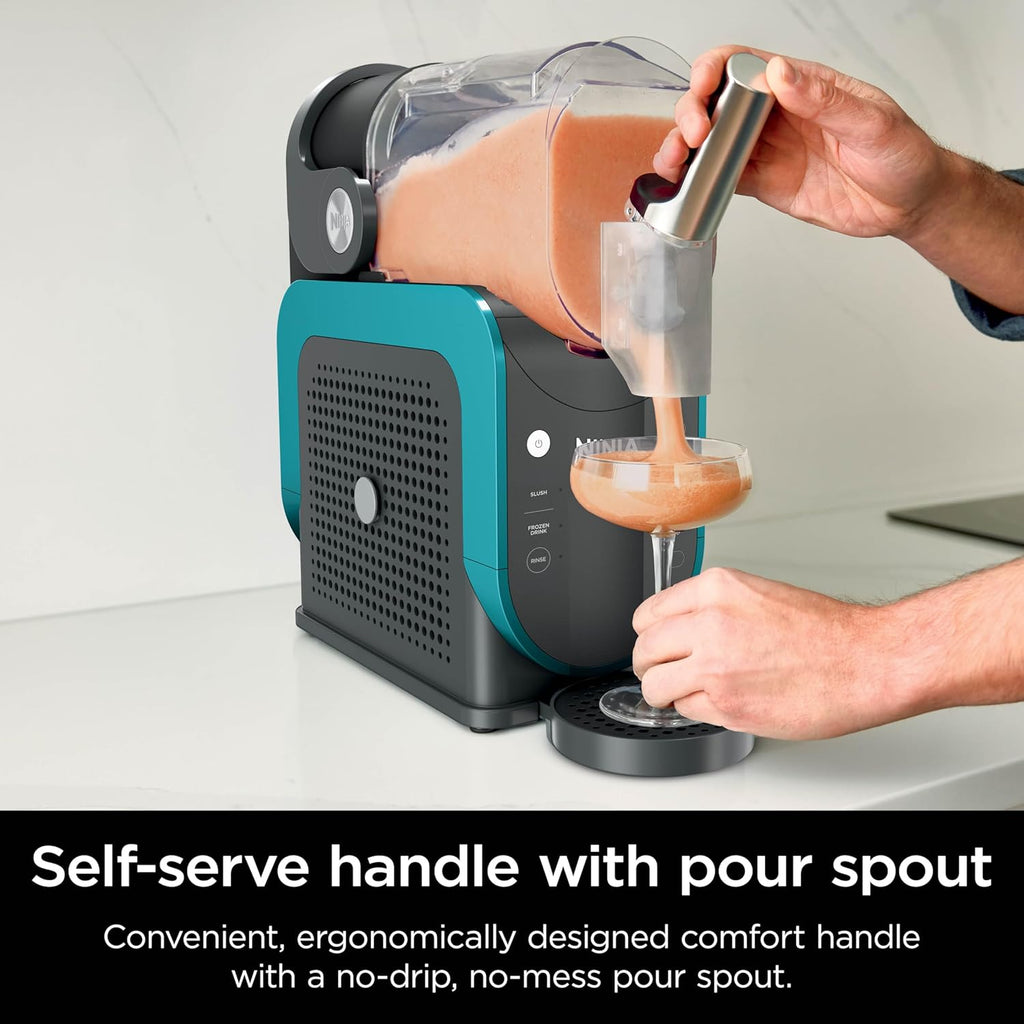 Ninja SLUSHi with RapidChill Technology, 88 oz. Frozen Drink & Slushie Machine, 5 Preset Programs, Margaritas, Frapps More, Premium Accents, Black, FS301