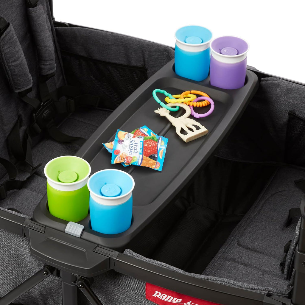 Stroller Wagon, 4 Seater Wagon Stroller for Kids with Low Sides, Baby Stroller Wagon, Quad Stroller