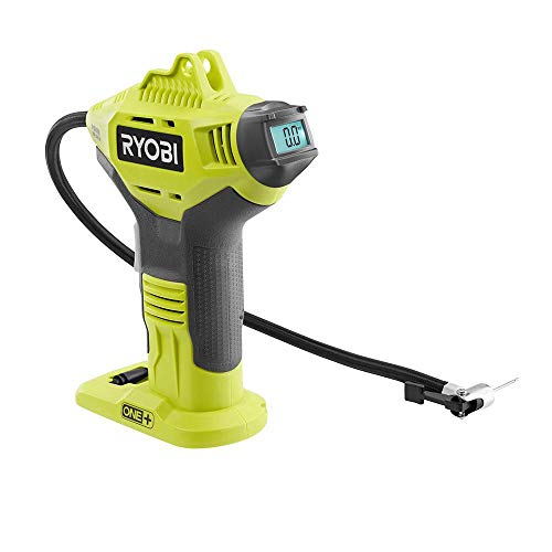 RYOBI ONE+ P737D Cordless Inflator with Digital Gauge, 18V Lithium-Ion Battery, 150 PSI, Portable Pump