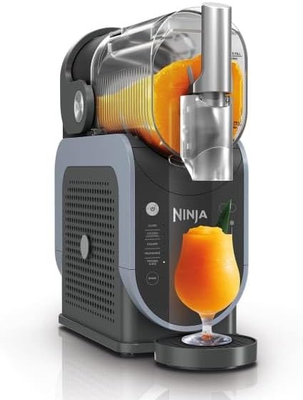 Ninja SLUSHi Professional Frozen Beverages, Slushies, Cocktails, Frozen Juices, Frappes and Smoothies, No Ice or Prep, WhisperChill, 1.9L, Blue & Grey, FS301EU
