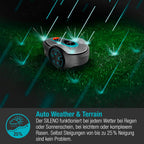 Gardena Robotmaaier SILENO minimo 500 m: intelligente grasmaaier met optimale connectiviteit, programmeerbaar met Gardena Bluetooth-app, DE-versie (15202-20)