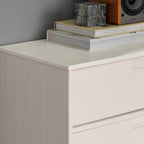 6-Drawer Caramel Mid Century Modern Wood Dresser