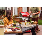 Nexgrill Deluxe 2-Burner Propane Gas Grill, Red – Stainless Steel, 28,000 BTUs, Compact Design