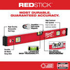 10 in. /24 in. /48 in. /78 in. REDSTICK Magnetic Box and Torpedo Level Set MLBXCM78