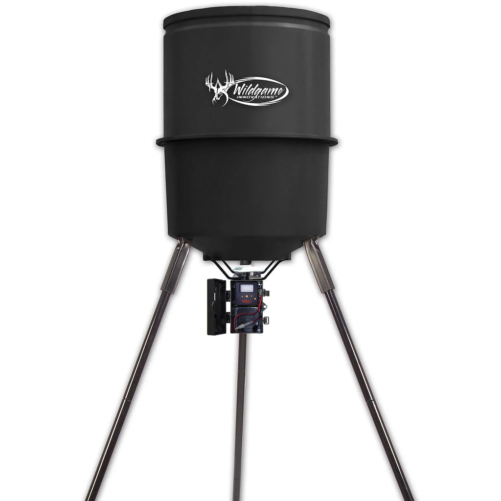 Wildgame Innovations Sports and Outdoors Quick Set Game Feeder, 30-Gal