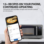 TOSHIBA 4-in-1 ML-EC42P(SS) Countertop Microwave Oven, Smart Sensor, Convection, Air Fryer Combo, Mute Function, Position Memory 13.6" Turntable, 1.5 Cu Ft, 1000W, Silver