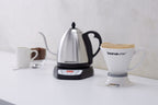 Bonavita 1.0L Variable Temperature Gooseneck Electric Kettle, Silver, 1000W, Precise Pour Control