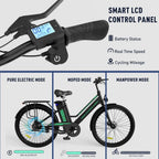 COLORWAY BK8 Women’s 26′′ Electric Bike, 500W Motor, 36V 12Ah Battery, Steel Frame, Disc Brakes
