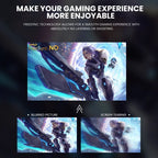 CRUA 24" 180Hz Curved Gaming Monitor - FHD 1080P Frameless Computer Monitor, AMD Freesync, Low Motion Blur,Dp&Hdmi Port, Black