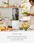 Nama J2 Cold Press Juicer �� Self Feeding for Hands Free Operation with Wide Mouth Hopper for Whole Recipe Loading, Zero Waste Masticating Juicer For More Juice, Less Pulp �� Easy Cleanup & Assembly: Home & Kitchen