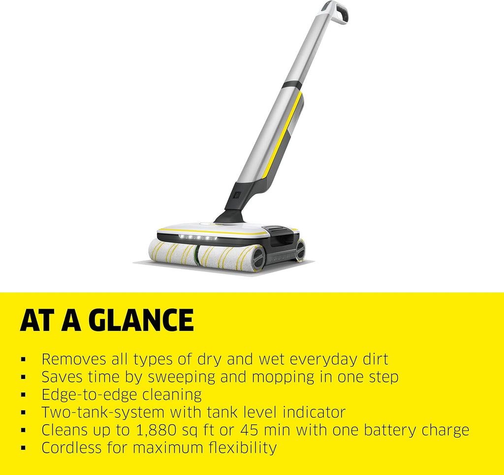 Kärcher Electric Mop & Sanitize Hard Floor Cleane - Cordless