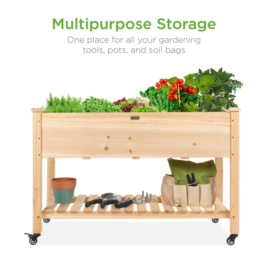 Best Choice Products Raised Garden Bed 48x24x32