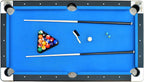 6 Ft Portable Pool Table, Adults Folding Billiards Tables for Game Room with Easy Foldable Storage, Includes Full Set of Billiard Balls, Cues, Chalk & Brush