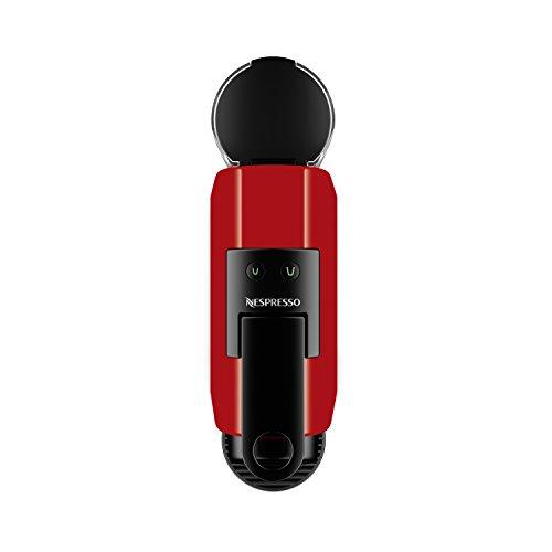 Nespresso Essenza Mini Original Espresso Machine Bundle with Aeroccino Milk Frother by De'Longhi, Red