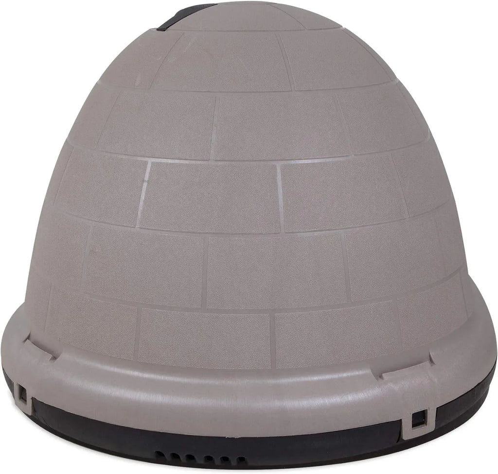 Petmate Indigo Dog House (Igloo Dog House, Made in USA with 90% Recycled Materials, All-Weather Protection Pet Shelter) for XL Dogs -90 to 125 pounds, Made in USA
