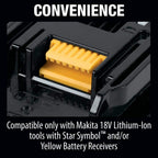 18-Volt LXT Battery and Rapid Optimum Charger Starter Pack (5.0Ah) with bonus 18V LXT Brushless Cut-Off/Angle Grinder BL1850BDC2XAG04