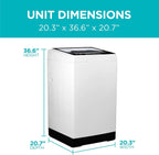 BLACK+DECKER 0.9 Cu. Ft. Portable Washing Machine - 5 Wash Cycles