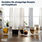 De'Longhi Magnifica Evo ECAM 292.81.B Volautomatische koffiemachine met LatteCrema melksysteem, 7 directe selectieknoppen voor cappuccino, espresso en andere koffiespecialiteiten, 2-kops functie, zwart