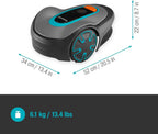Gardena Robotmaaier SILENO minimo 500 m: intelligente grasmaaier met optimale connectiviteit, programmeerbaar met Gardena Bluetooth-app, DE-versie (15202-20)