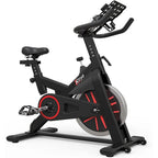 LABODI Exercise Bike, Stationary Indoor Cycling Bike, Cycle Bike for Home Cardio Gym, Belt Drive Workout Bike with 35 LBS Flywheel, Thickened Frame Upgraded Version