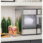 GE Profile Opal Countertop Nugget Ice Maker, Stainless Steel, Bluetooth, Portable, Quick Ice Production
