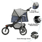 VIAGDO Premium Heavy Duty Pet Stroller for Small Medium Dogs & Cats