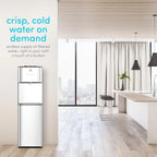 Avalon Bottom Loading Water Cooler Water Dispenser with BioGuard- 3 Temperature Settings - Hot, Cold & Room Water, Durable Stainless Steel Construction, Anti-Microbial Coating- UL Listed