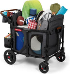 Stroller Wagon, 4 Seater Wagon Stroller for Kids with Low Sides, Baby Stroller Wagon, Quad Stroller
