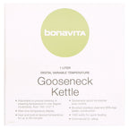 Bonavita 1.0L Variable Temperature Gooseneck Electric Kettle, Silver, 1000W, Precise Pour Control