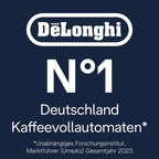 De'Longhi Magnifica Evo ECAM 292.81.B Volautomatische koffiemachine met LatteCrema melksysteem, 7 directe selectieknoppen voor cappuccino, espresso en andere koffiespecialiteiten, 2-kops functie, zwart