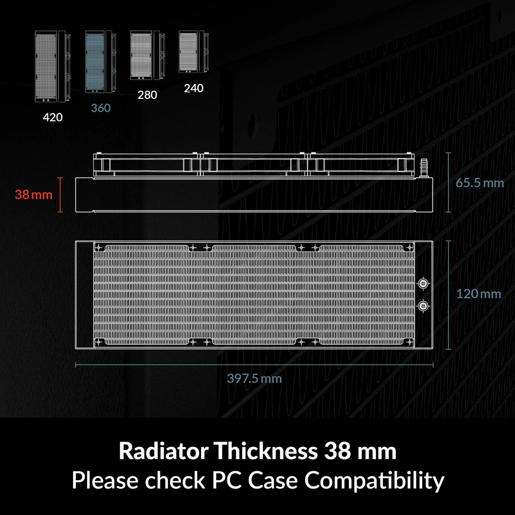 ARCTIC Liquid Freezer III 360 A-RGB, PC, CPU AIO Water Cooler